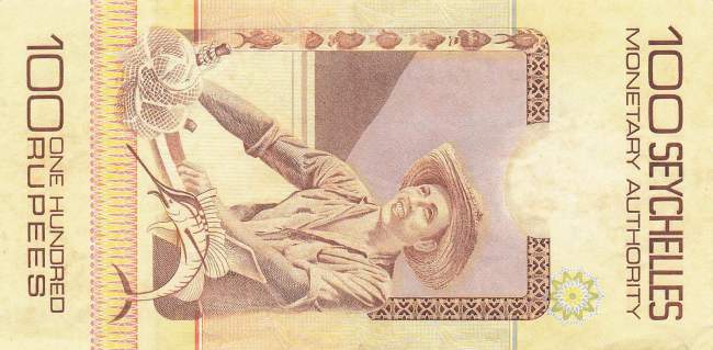 Seychellen p.27 100 Rupees 1979